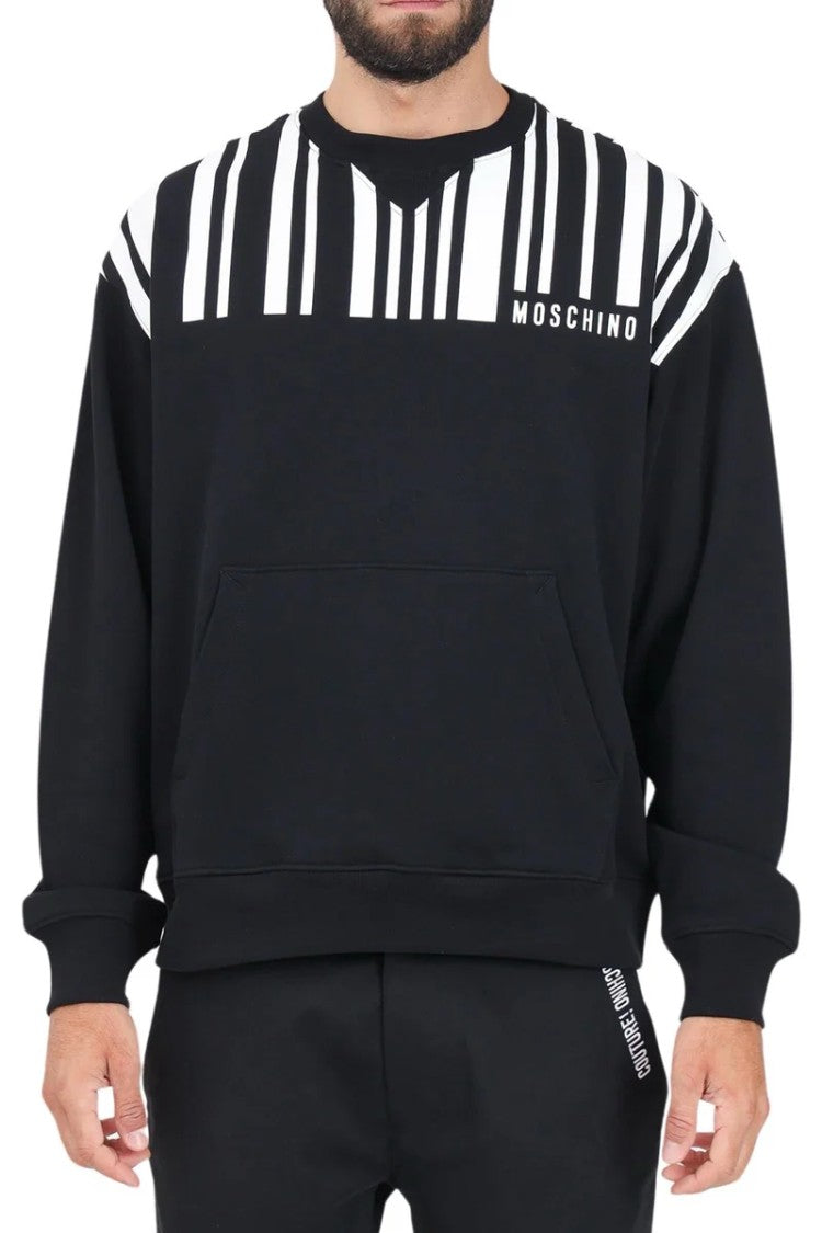 Moschino Couture Classic Black Cotton Sweatshirt