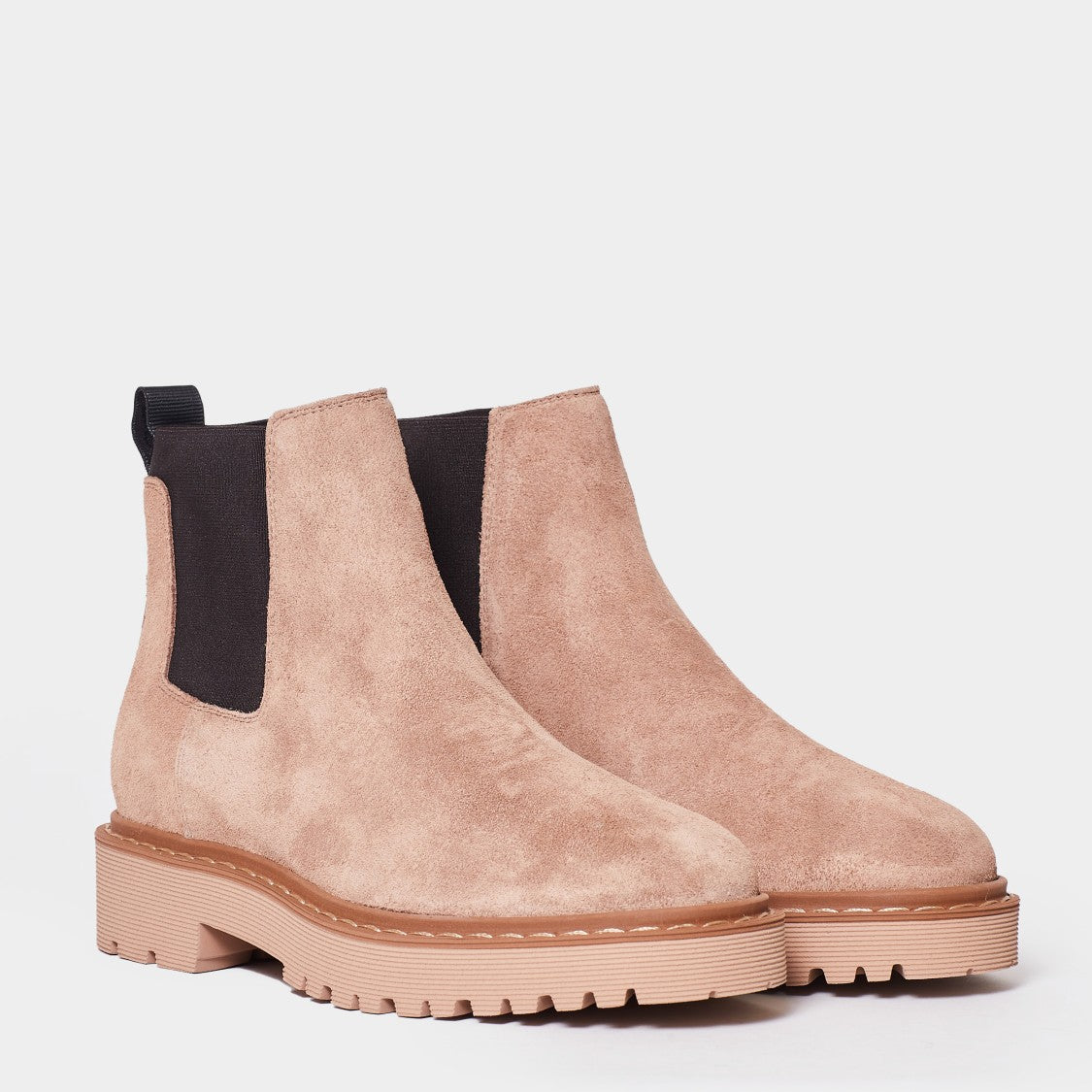 Hogan Soft Beige Suede Leather Ankle Boots