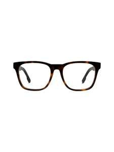 Kenzo Rectangular Brown Optical Frames With Glossy Finish
