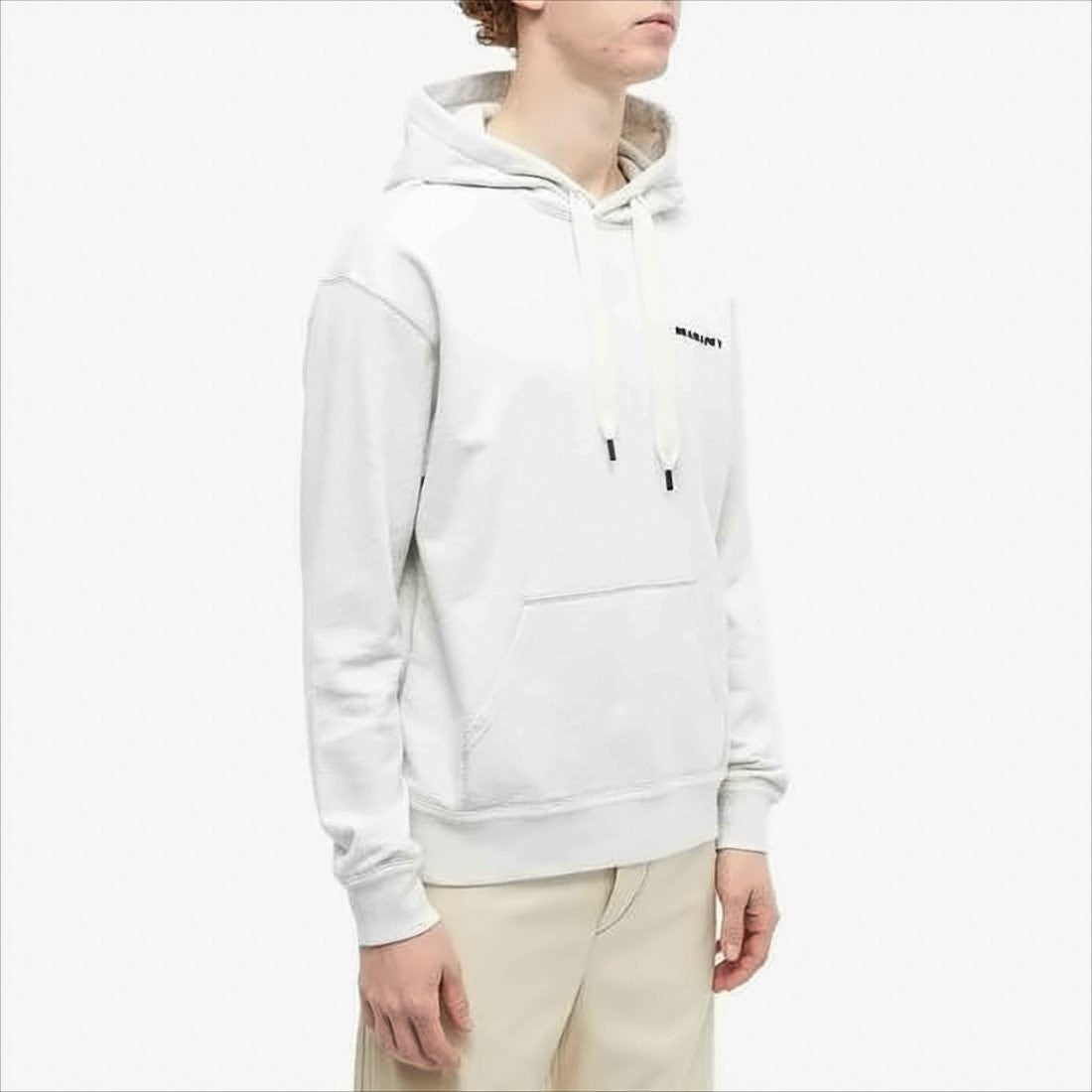 Isabel Marant Heathered Fabric Hoodie With Minimalist Logo