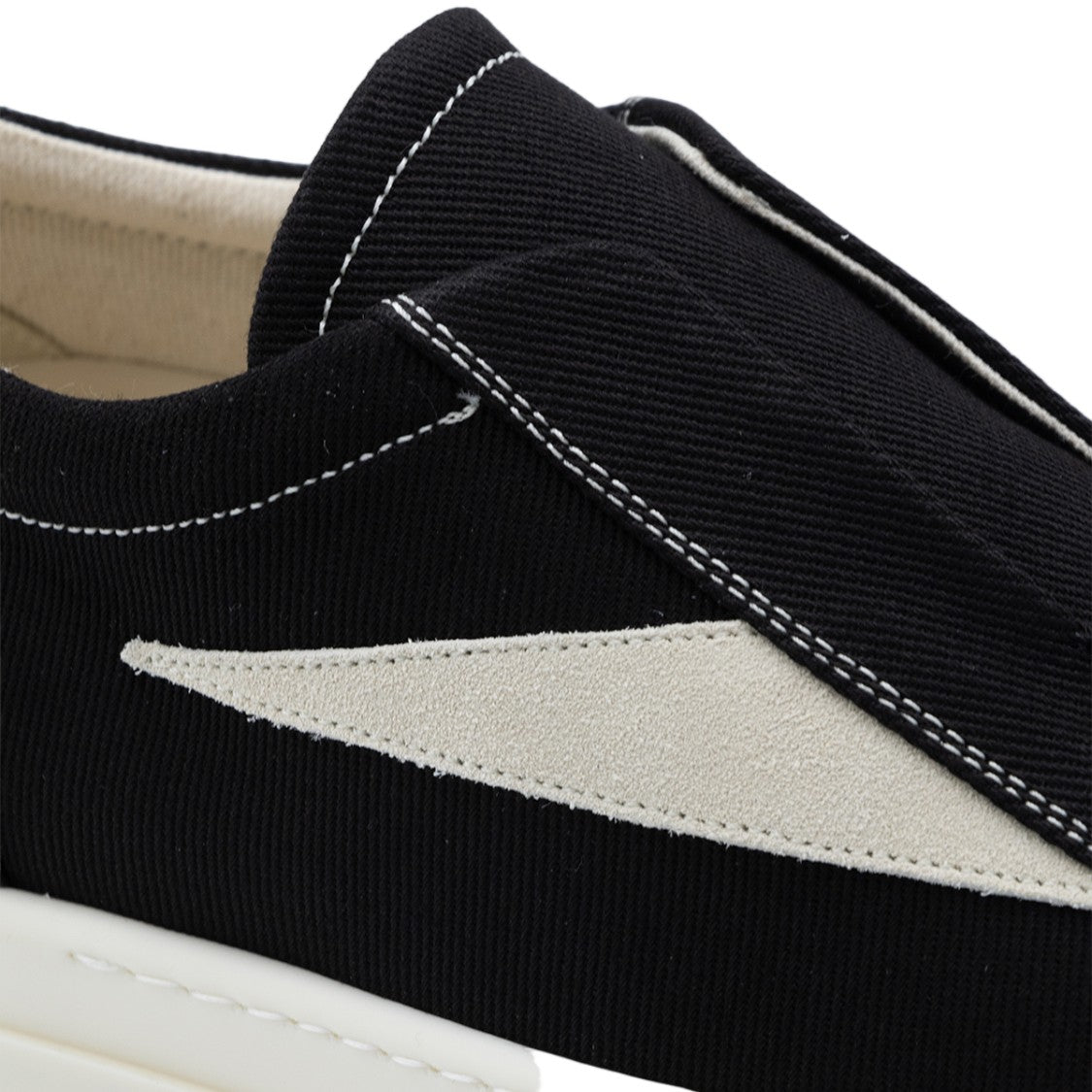 Drkshdw By Rick Owens Slip-On Sneakers With Distinctive Triangular Accent