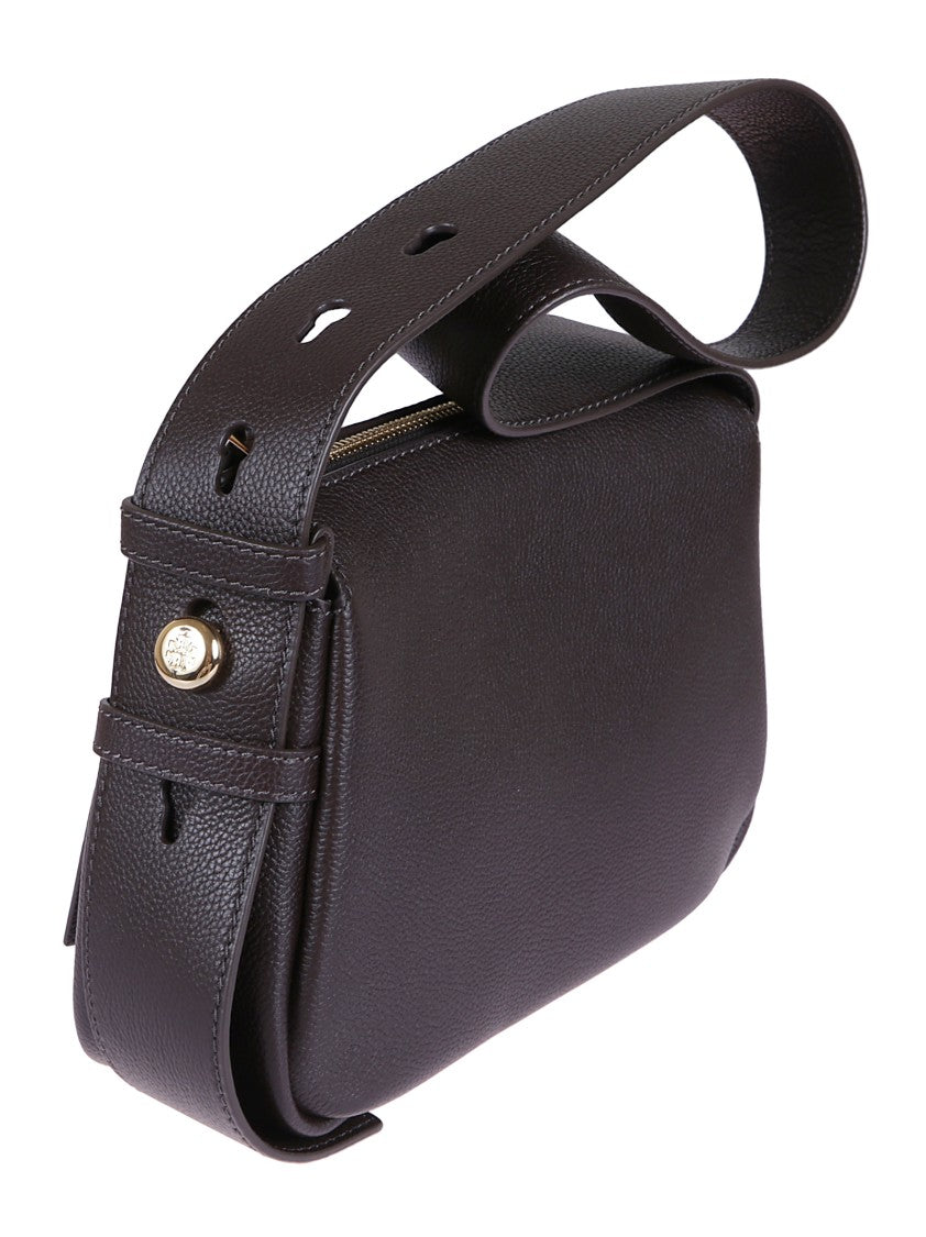 Tory Burch Hammered Leather Tote Bag With Adjustable Strap