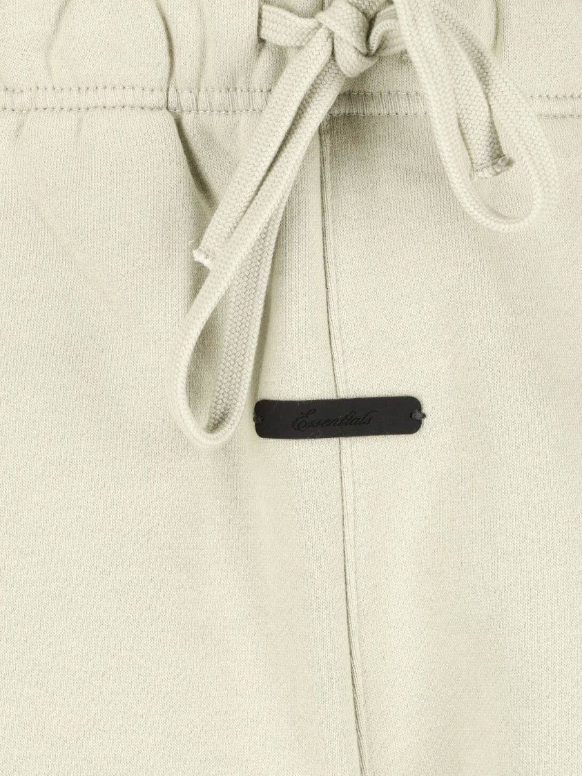 Fear Of God Essentials Beige Wide-Leg Cropped Seam Trousers