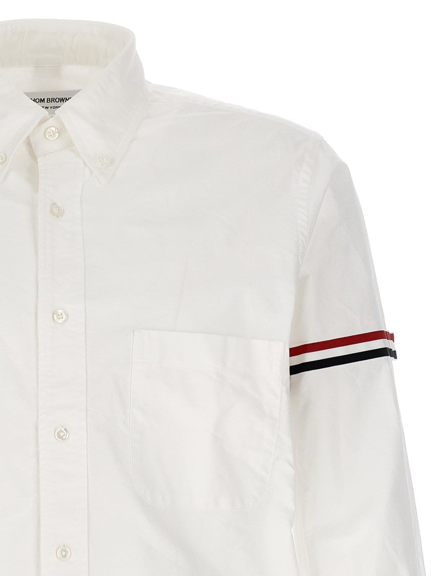 Thom Browne Cotton Shirt With Rwb Detail And Classic Cuffs