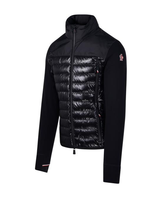 Moncler Quilted Jacket With Logo Patch