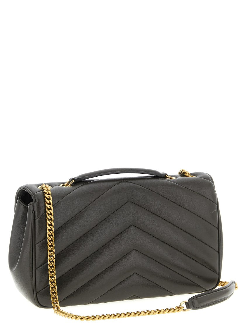 Saint Laurent 'Loulou' Medium Chevron Quilted Bag
