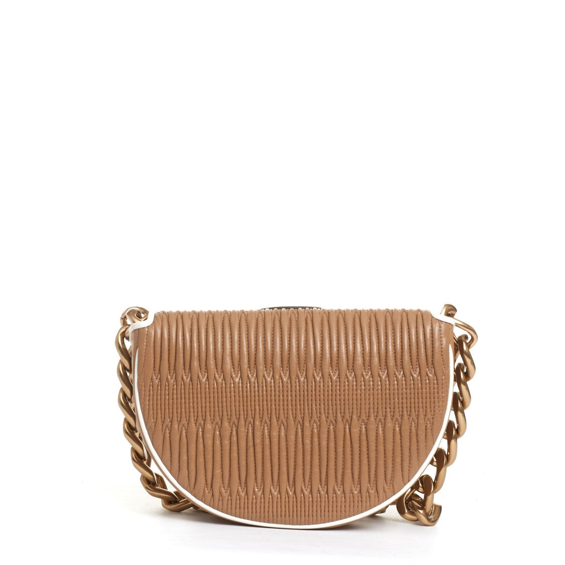 Tory Burch Mini Saddle Leather Cappuccino