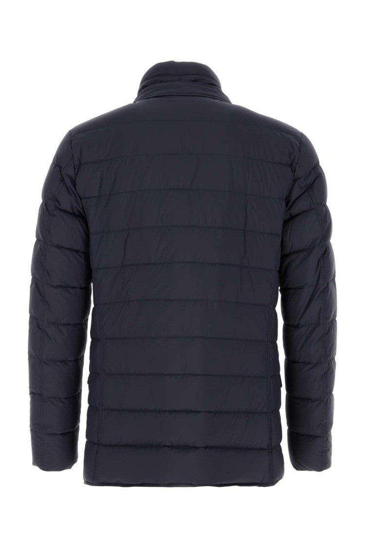 Herno Blue Nylon Down Jacket