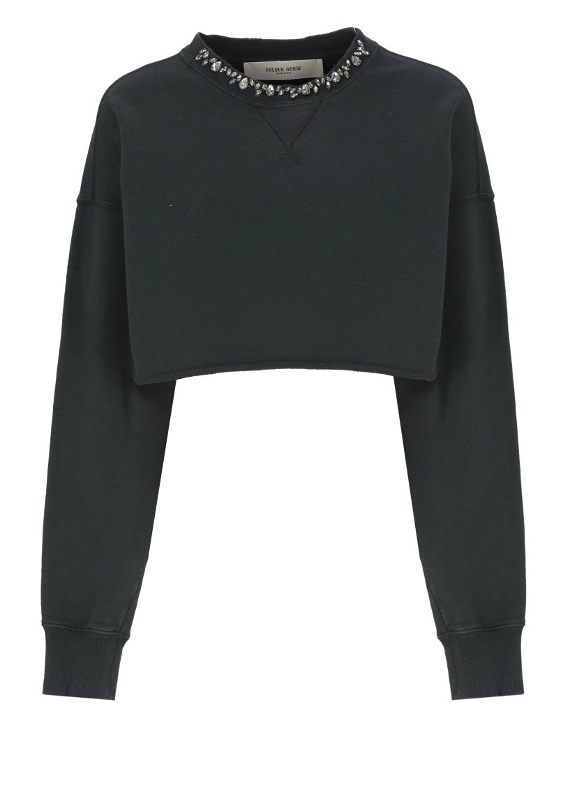 Golden Goose Black Nives Medium Crop Sweater