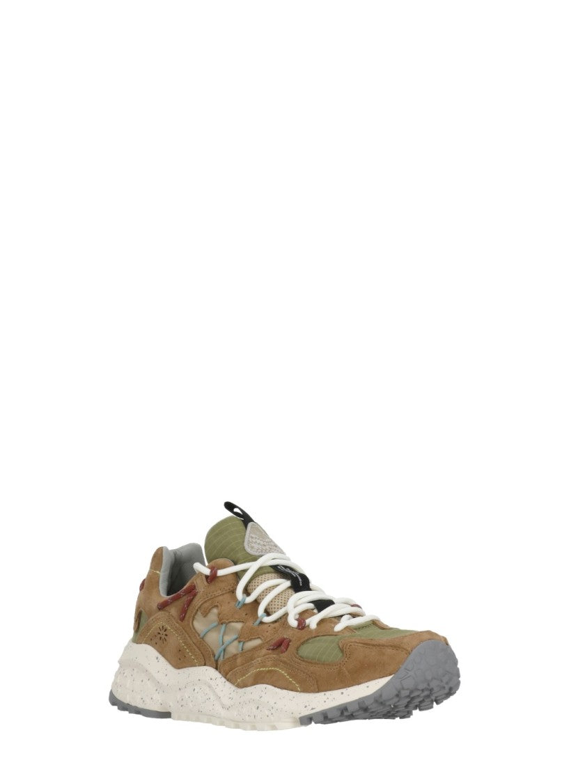 Flower Mountain Beige Yamabushi Suede Inserts Sneakers