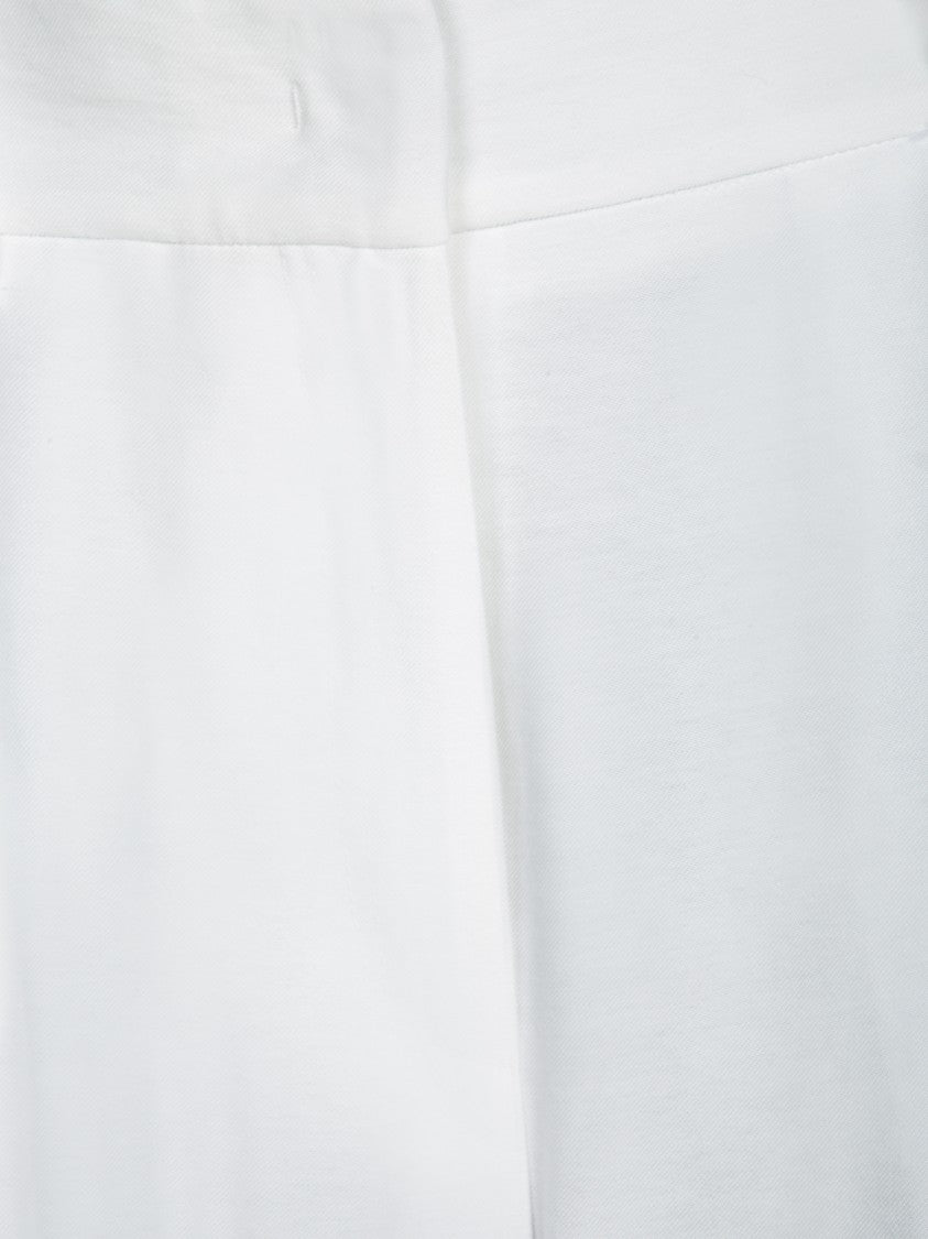 Blanca Vita High-Waisted Trousers With Pleats And Hidden Zipper