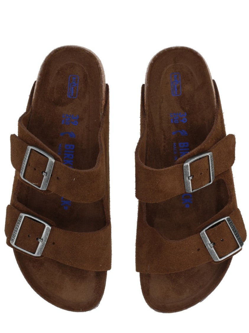 Birkenstock Brown Arizona Suede Leather Sandals