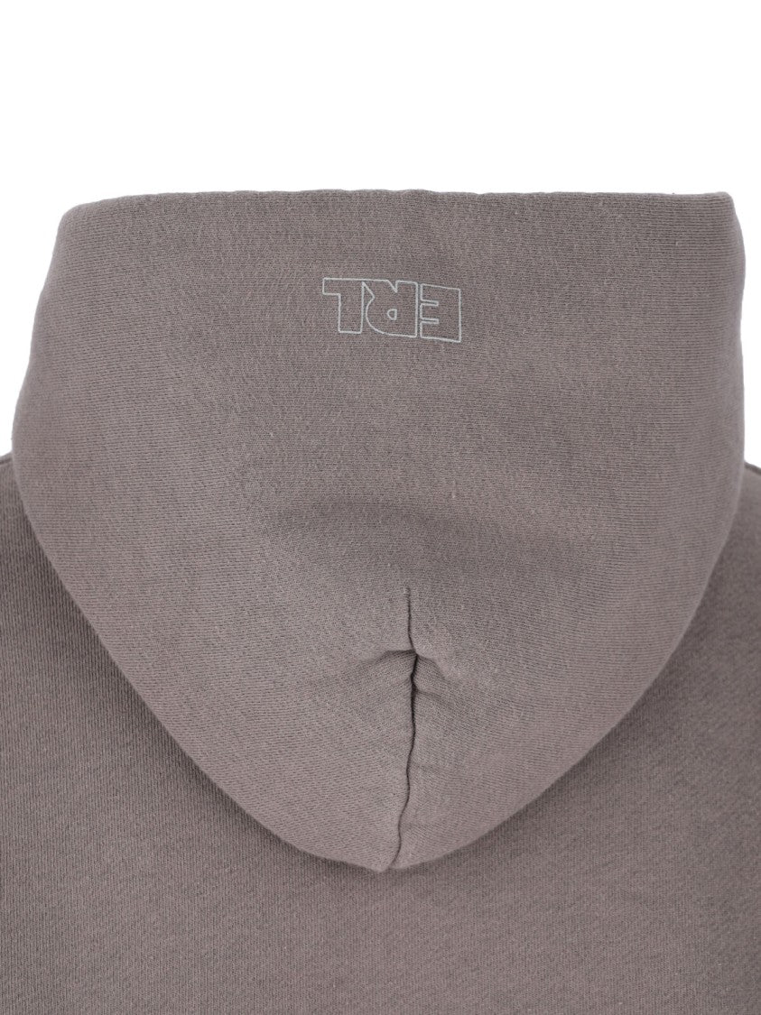 Erl Taupe Cotton Hooded Sweatshirt