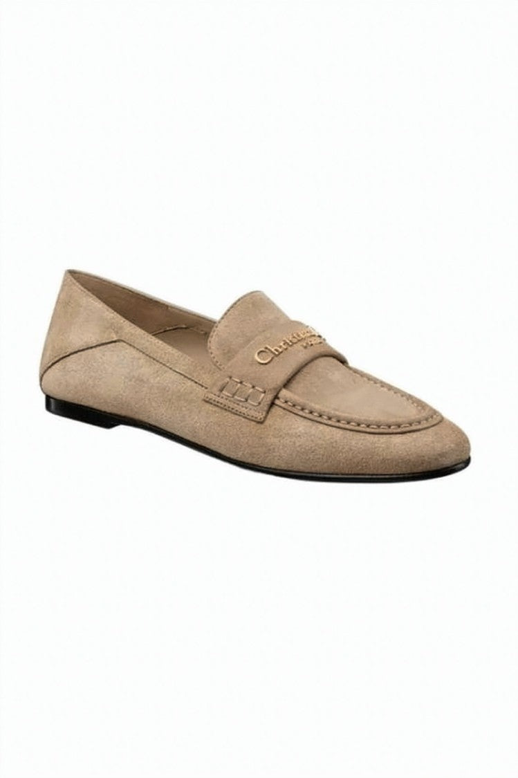 Dior Pointed Toe Calf Leather Loafers