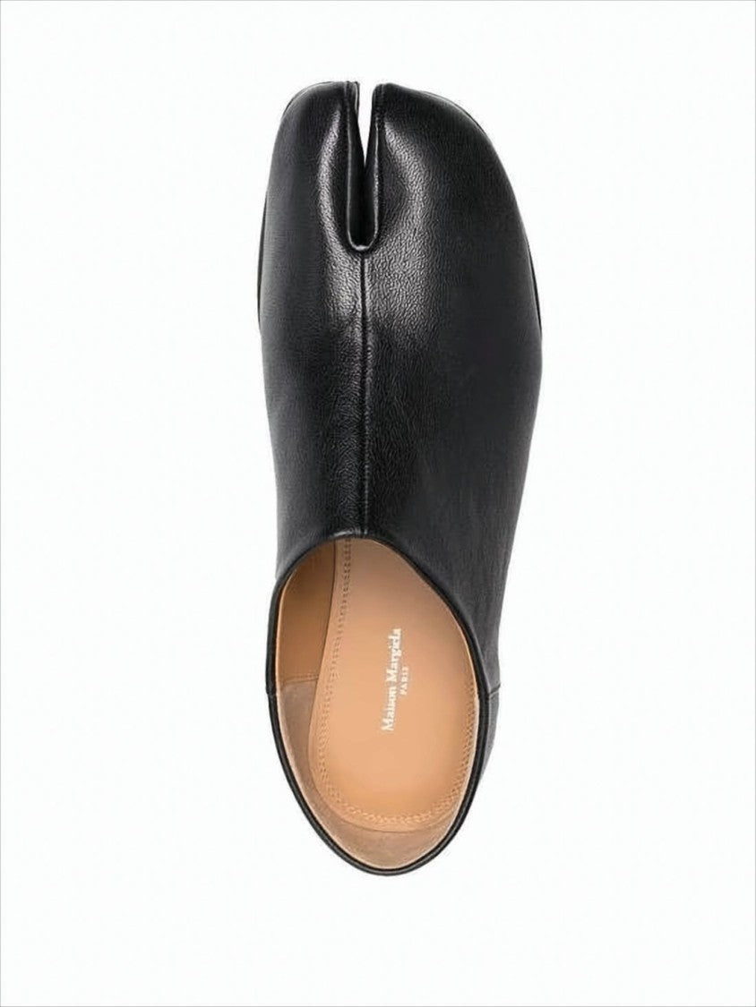 Maison Margiela Minimalist Black Slip-On Shoes