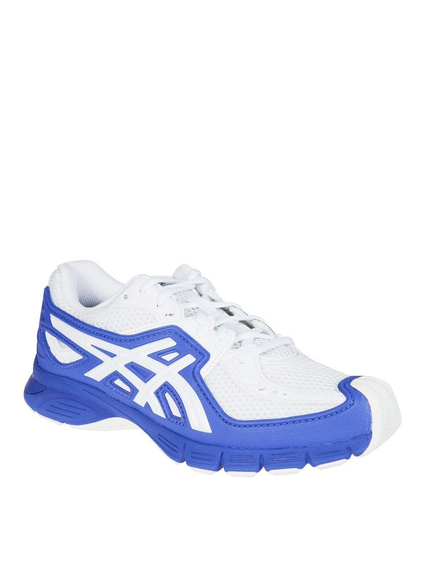 Comme Des Garçons White Mesh Blue Overlays Sneakers