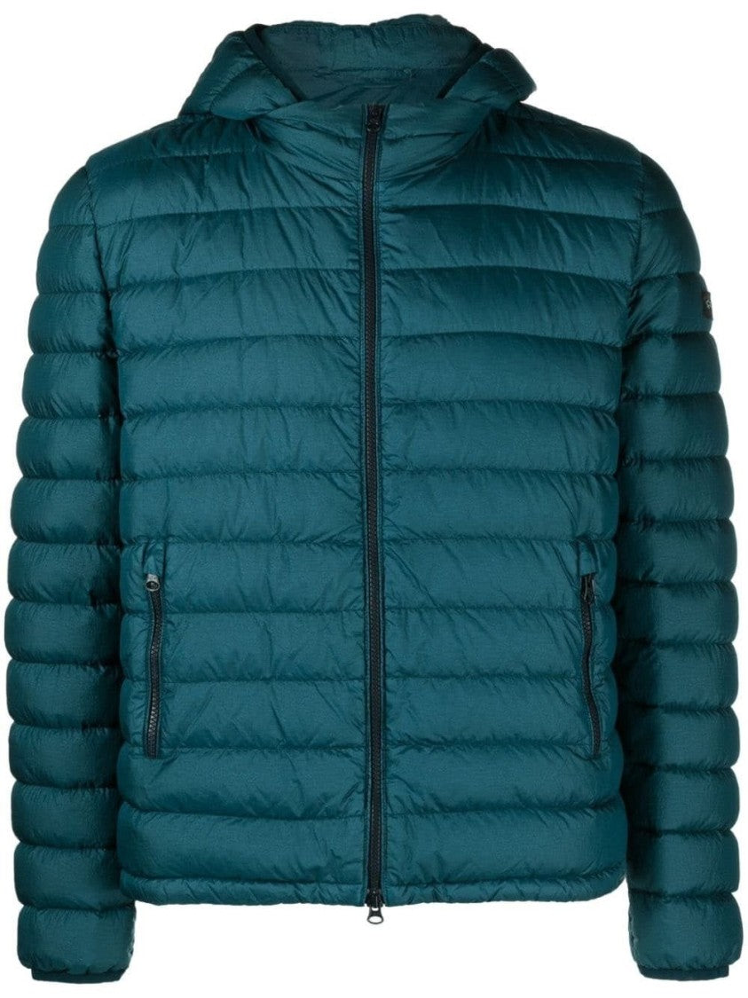 Paul & Shark Quilted Down Jacket With Zip Front