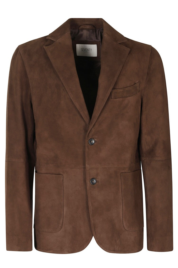 Seventy Brown Suede Tailored Leather Jacket