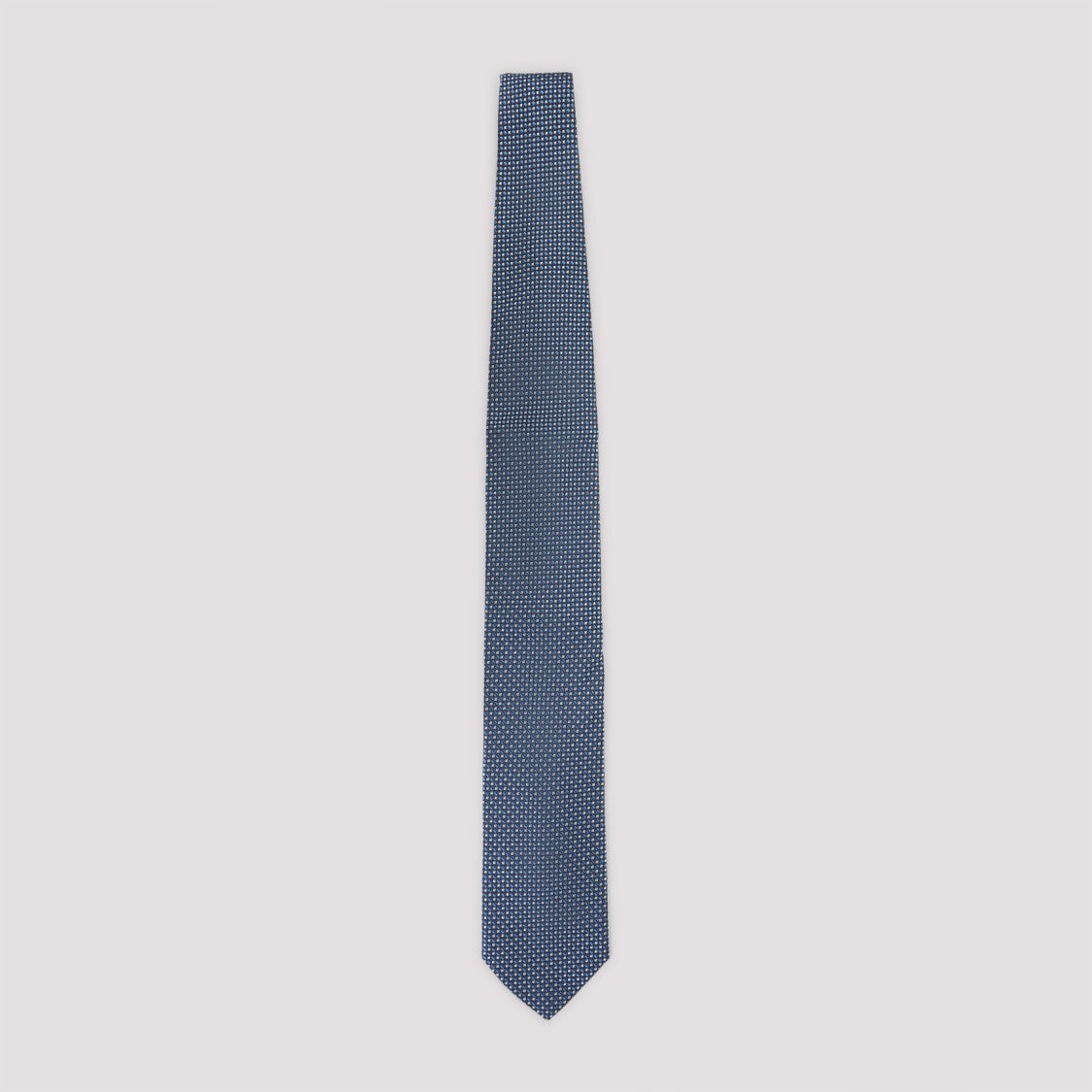 Lanvin Geometric Pattern Slim Silk Tie