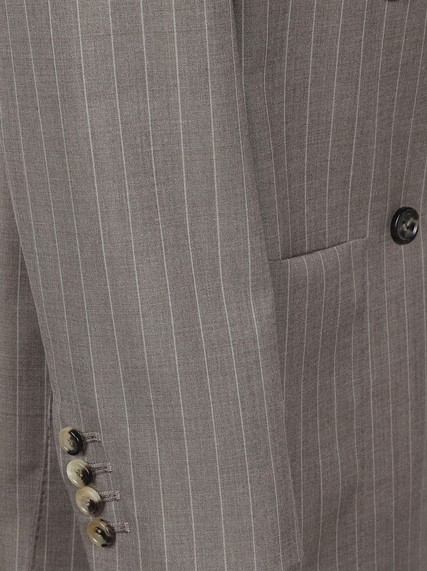 Max Mara Pinstripe Double-Breasted Blazer
