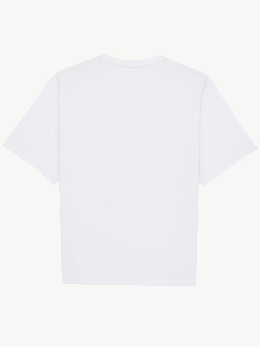 Saint Laurent White T-Shirt Oversize Cassandre T-Shirt