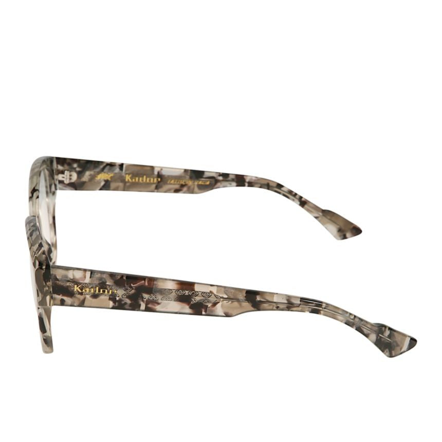 Kador Toska Rectangular Tortoiseshell Sunglasses With Gold-Tone Details