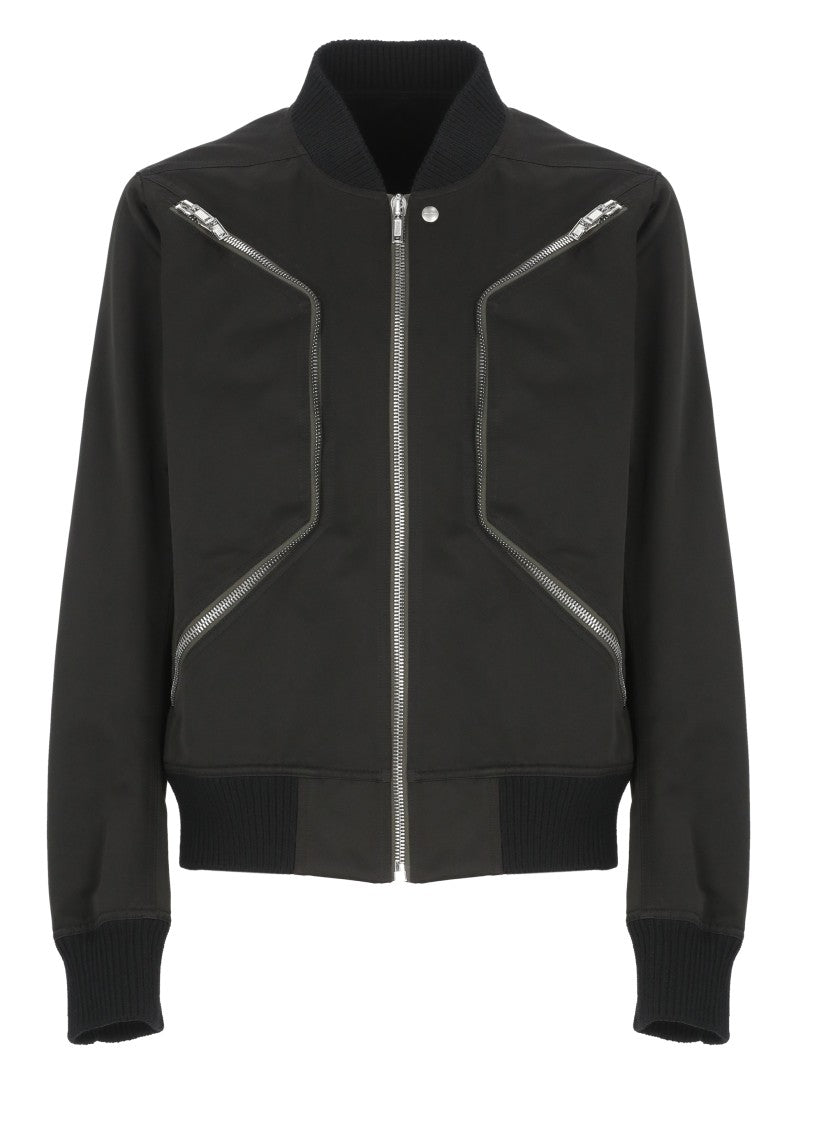Rick Owens Black Heizer Flight Bomber Jacket
