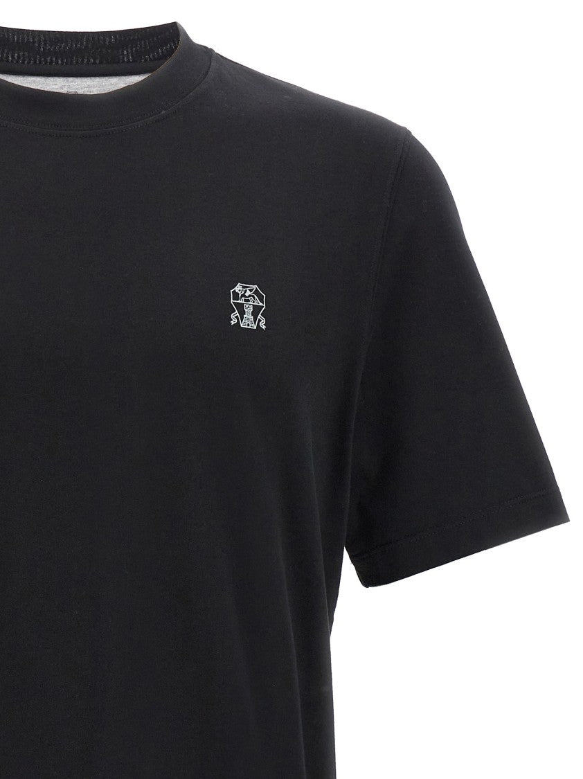Brunello Cucinelli Logo Print T-Shirt