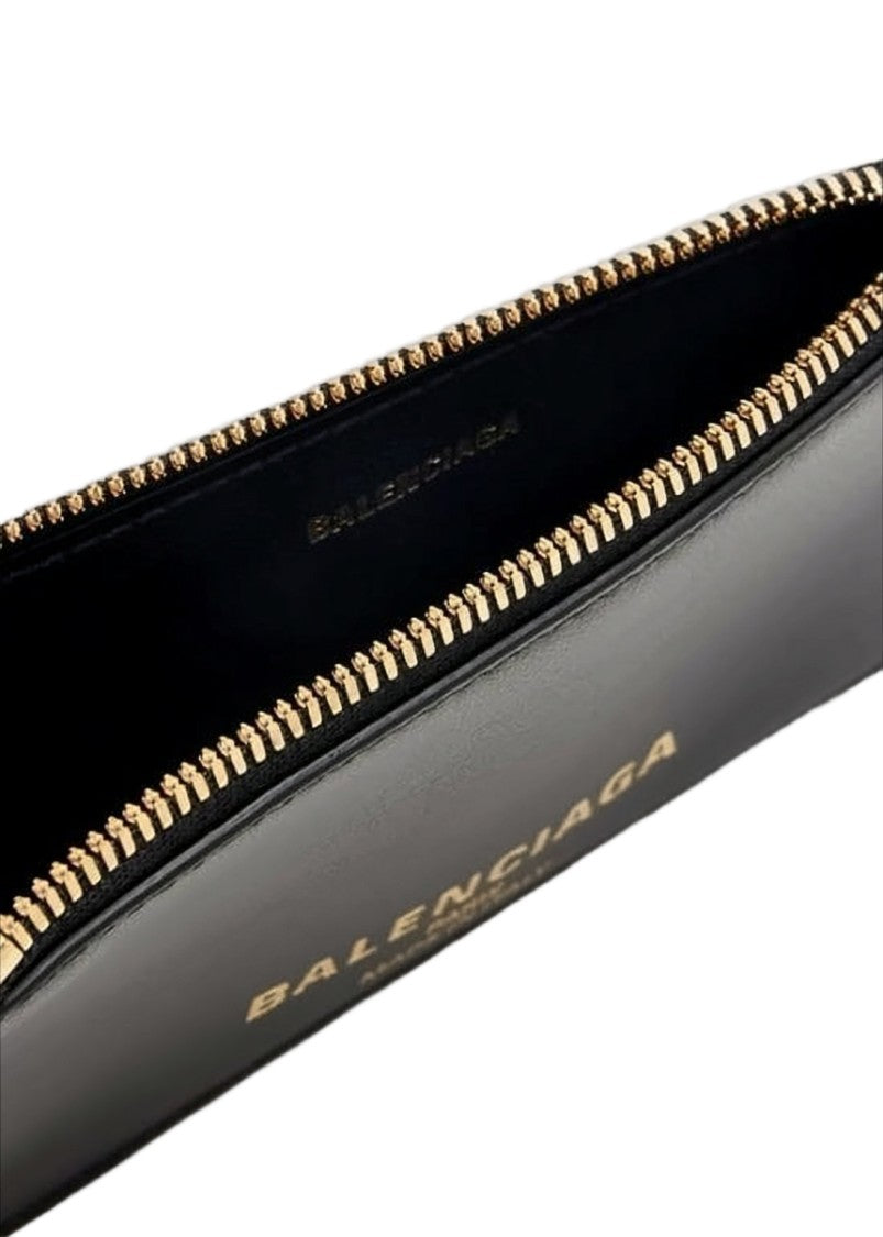 Balenciaga Rectangular Calf Leather Wallet With Gold Hardware
