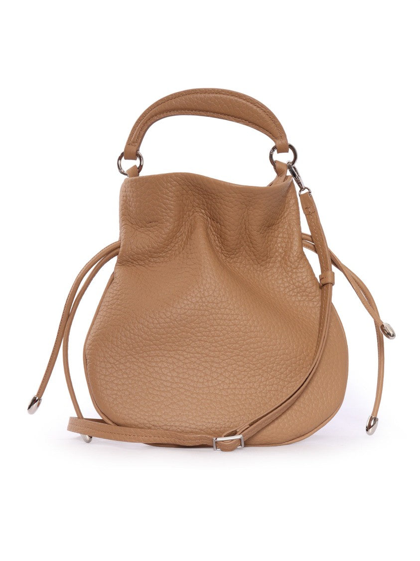 Claudio Orciani Rounded Calf Leather Handbag