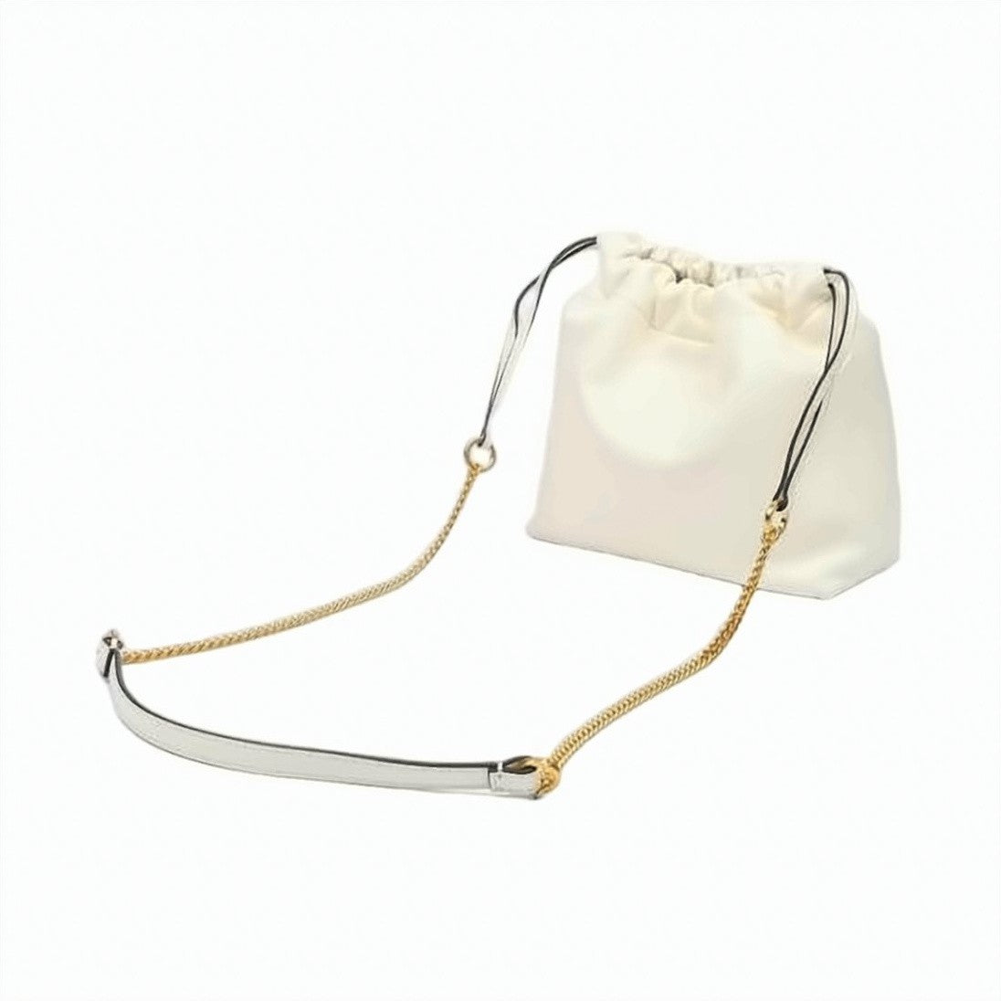 Valentino Garavani Soft Leather Crossbody Bag With Gathered Top Closure And Gold-Tone Accent