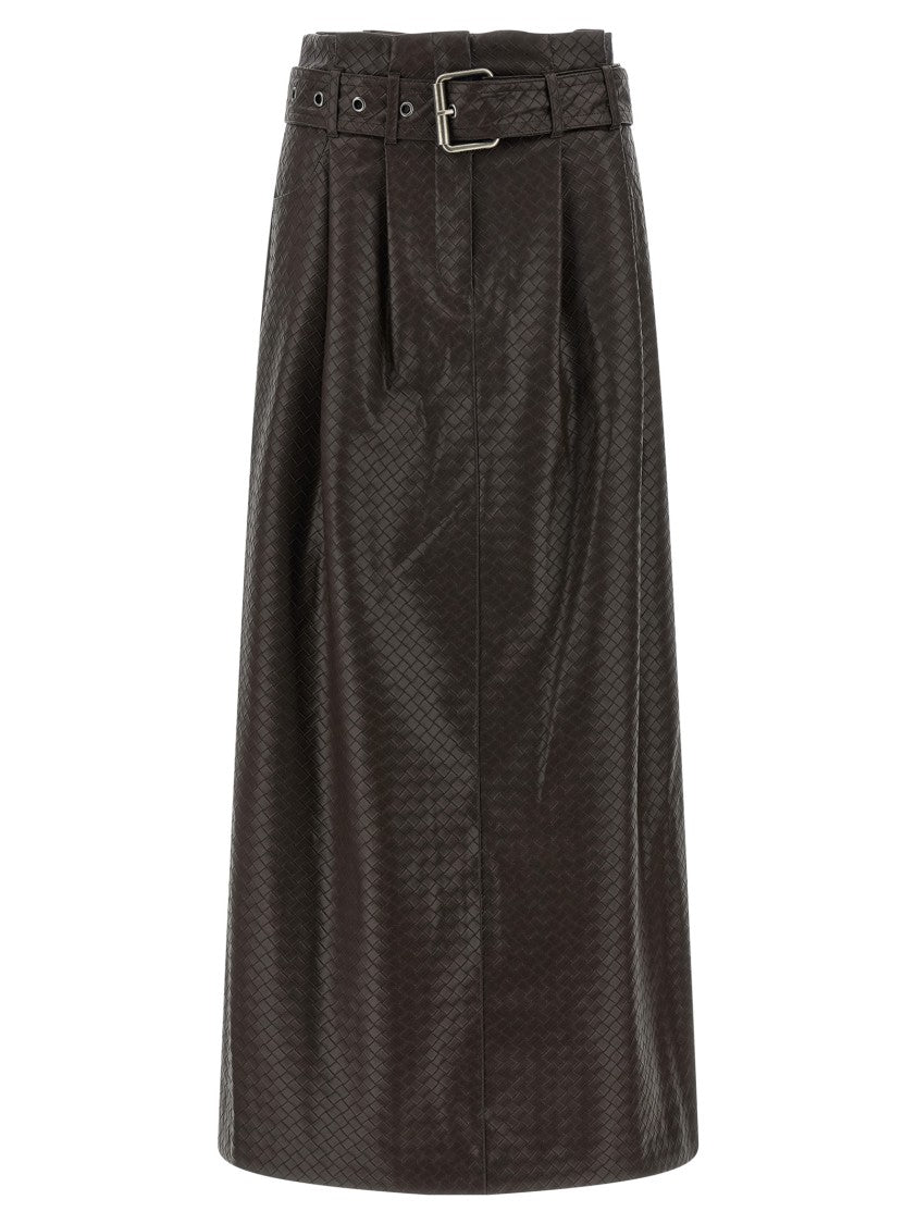 Rotate Birger Christensen 'Midi Paper Waist' Skirt
