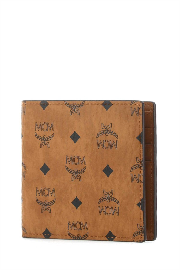 Mcm Printed Canvas Wallet