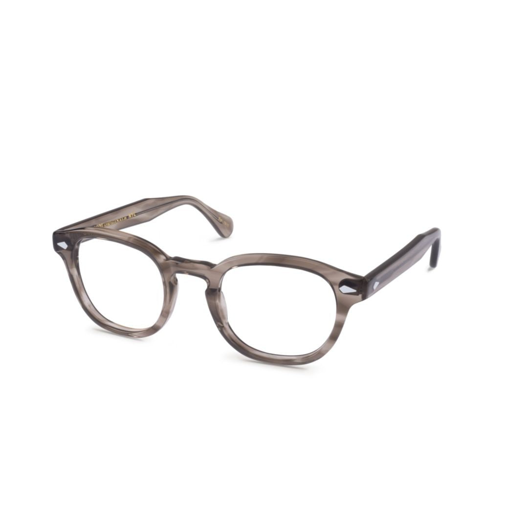 Moscot Or-Lem-O Lemtosh Translucent Acetate Eyeglasses With Rounded Square Lenses