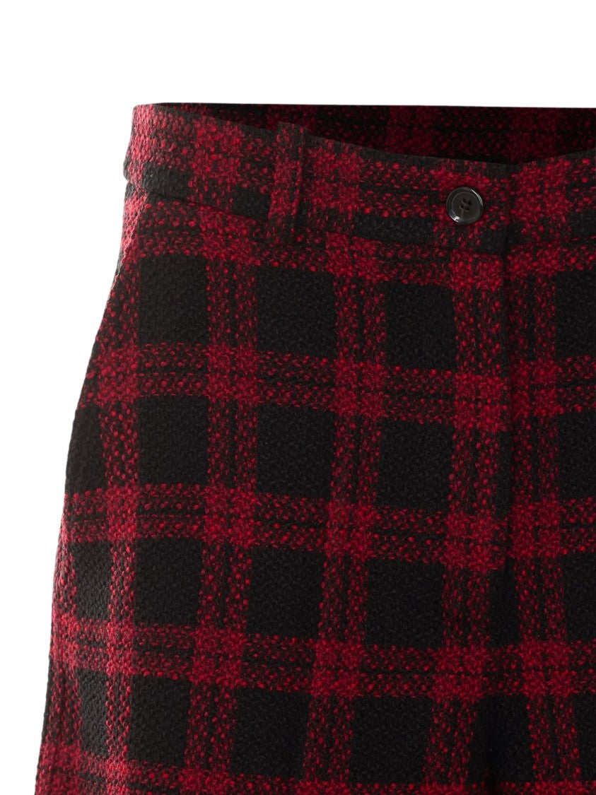Pinko Bergenia Bermuda Checkered Tweed Shorts