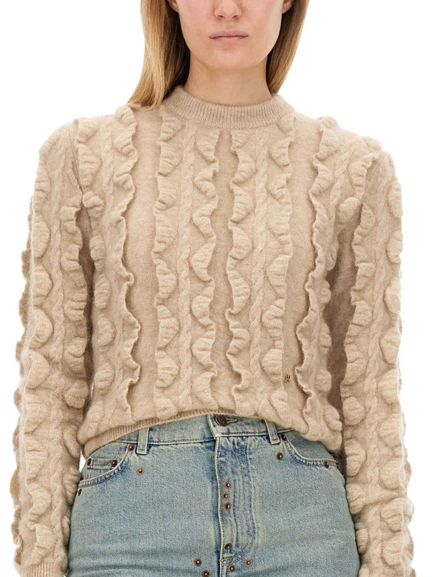 Moschino Textured Wool Blend Sweater