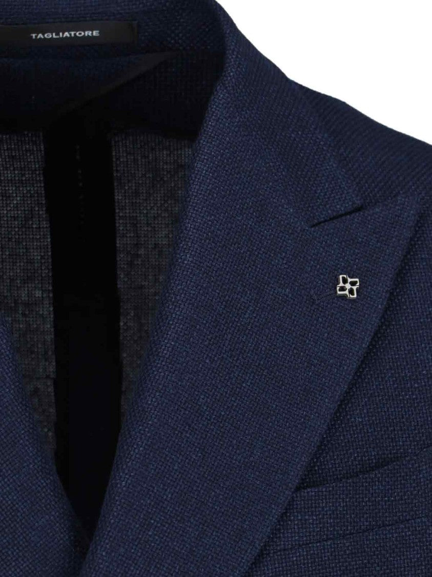 Tagliatore Double-Breasted Blazer – Navy Blue