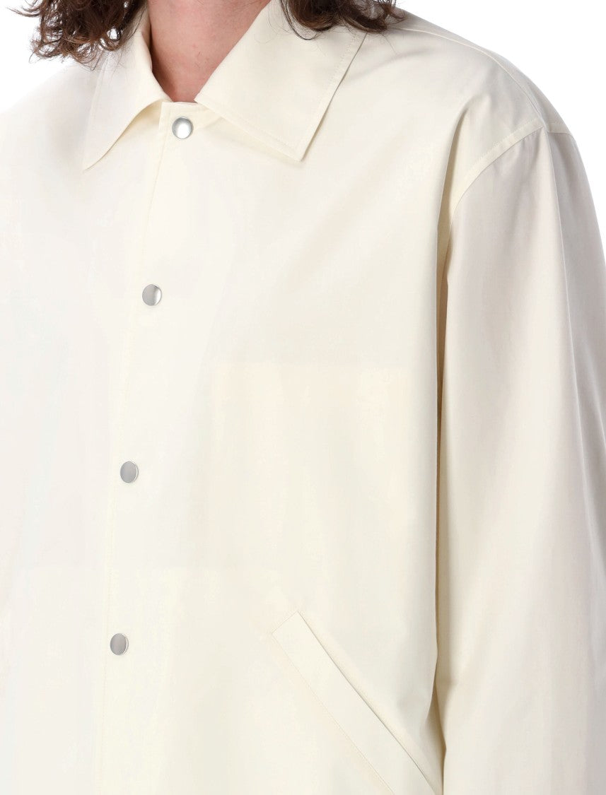Jil Sander Relaxed-Fit Cotton Poplin Jacket With Bold Logo Detailing