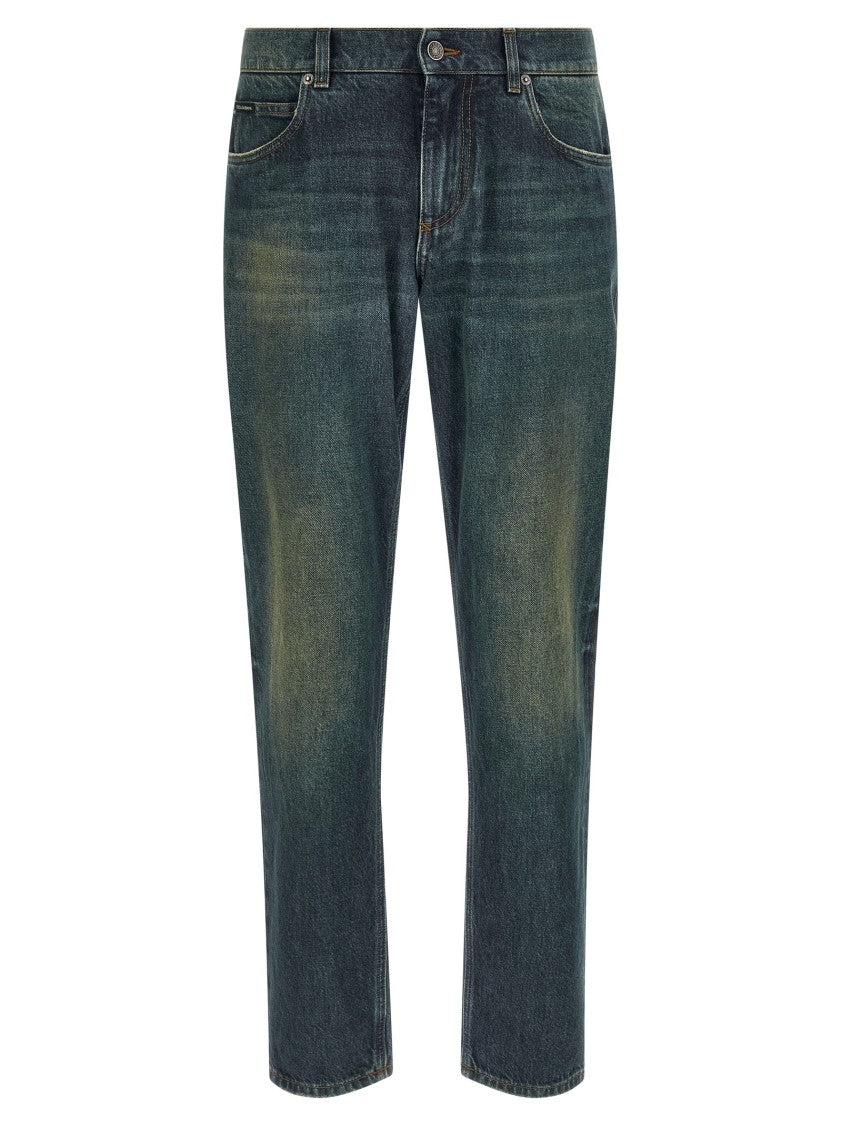 Dolce & Gabbana Stone Washed Denim Jeans
