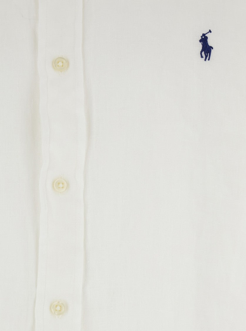 Polo Ralph Lauren White Shirt With Classic Collar