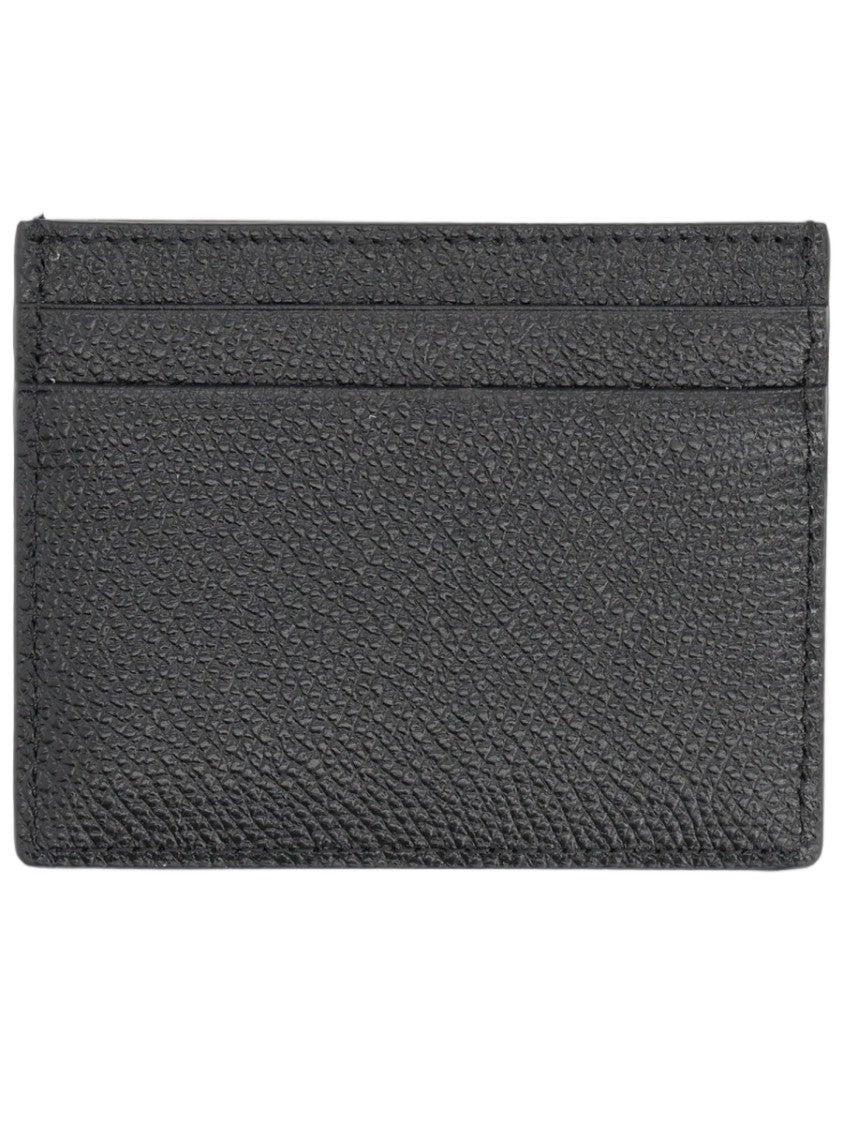 Valentino Garavani Vlogo Textured Leather Card Holder