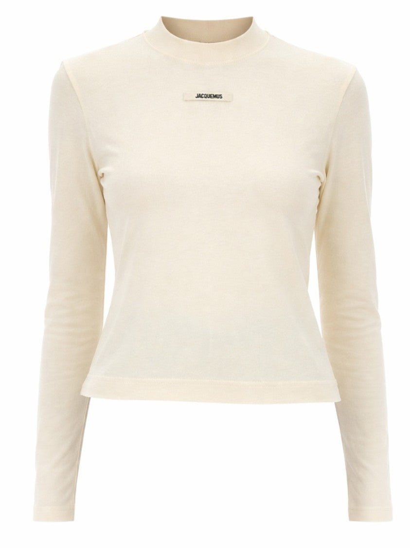 Jacquemus Fitted Slightly Cropped Logo T-Shirt