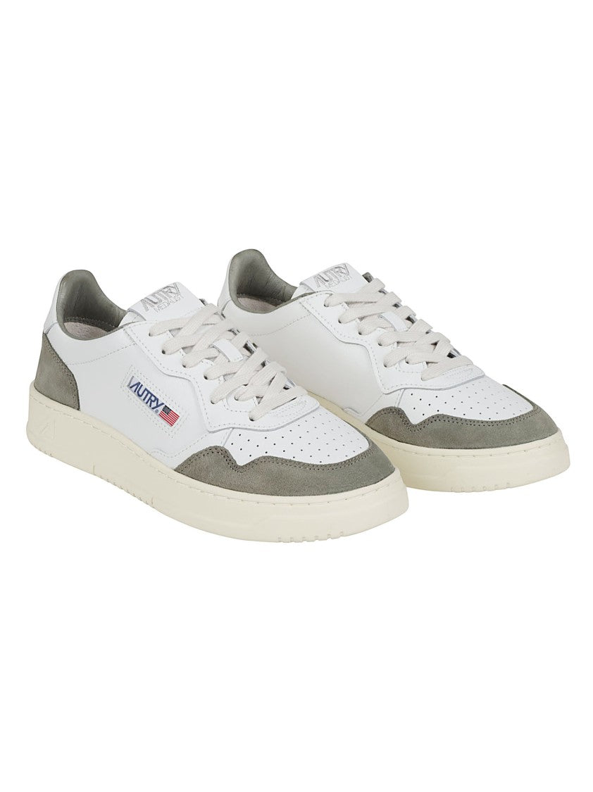 Autry Medalist Low Leather-Suede Low-Top Sneakers
