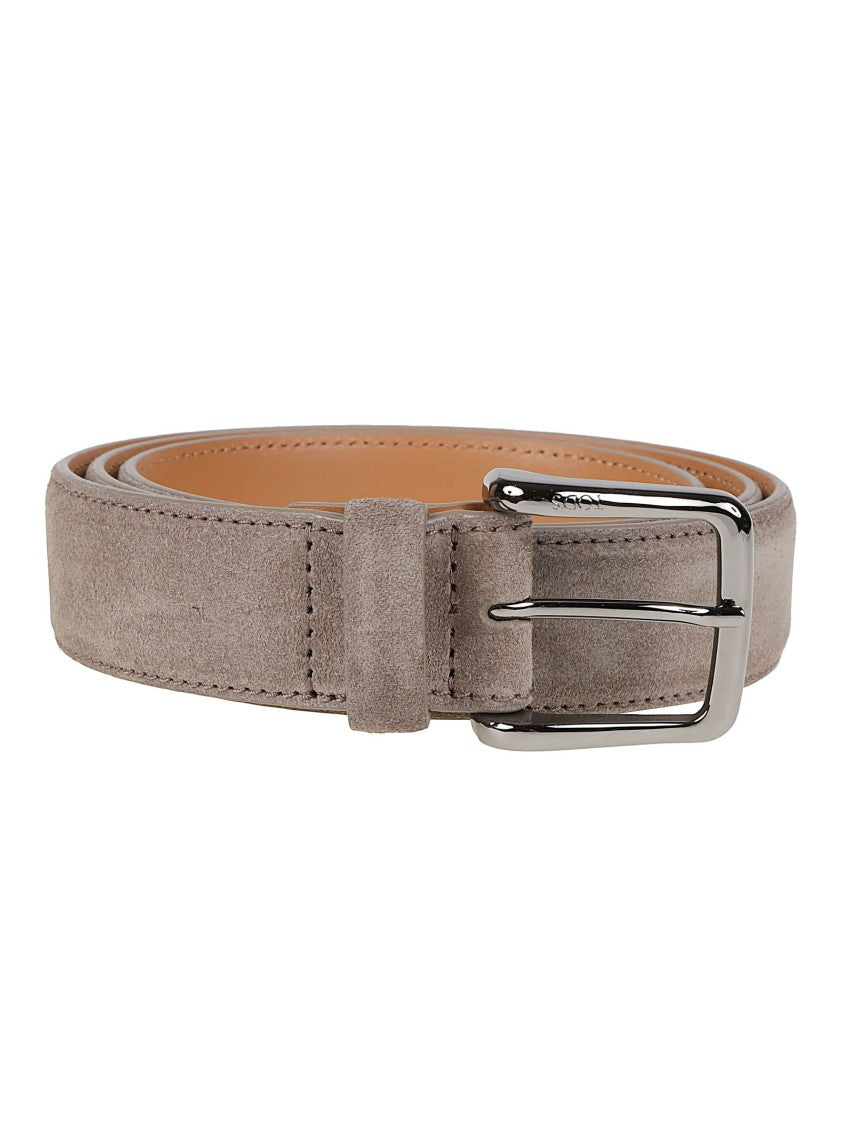 Tod's New Basic Suede Calf Leather Slim Belt