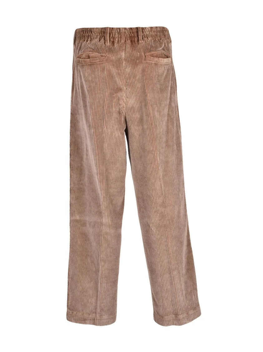 Myths Beige Cotton-Blend Corduroy Pants