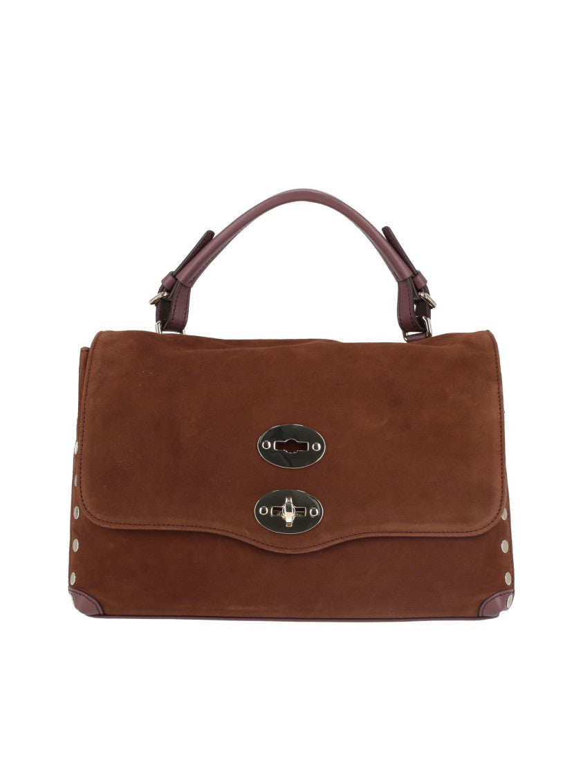 Zanellato Srl Brown Postina Zashmere Lambskin Handbag