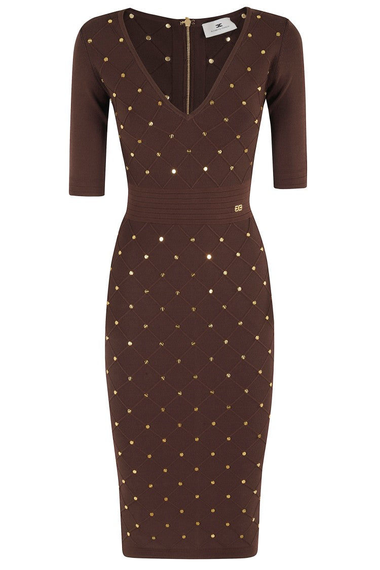 Elisabetta Franchi Knitted Midi Dress