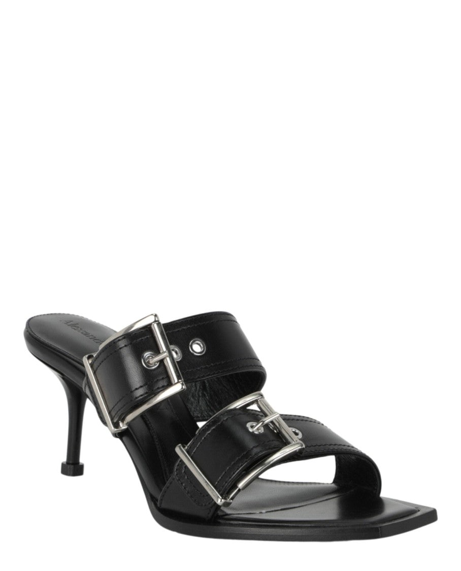 Alexander Mcqueen Double Buckle Punk Mules