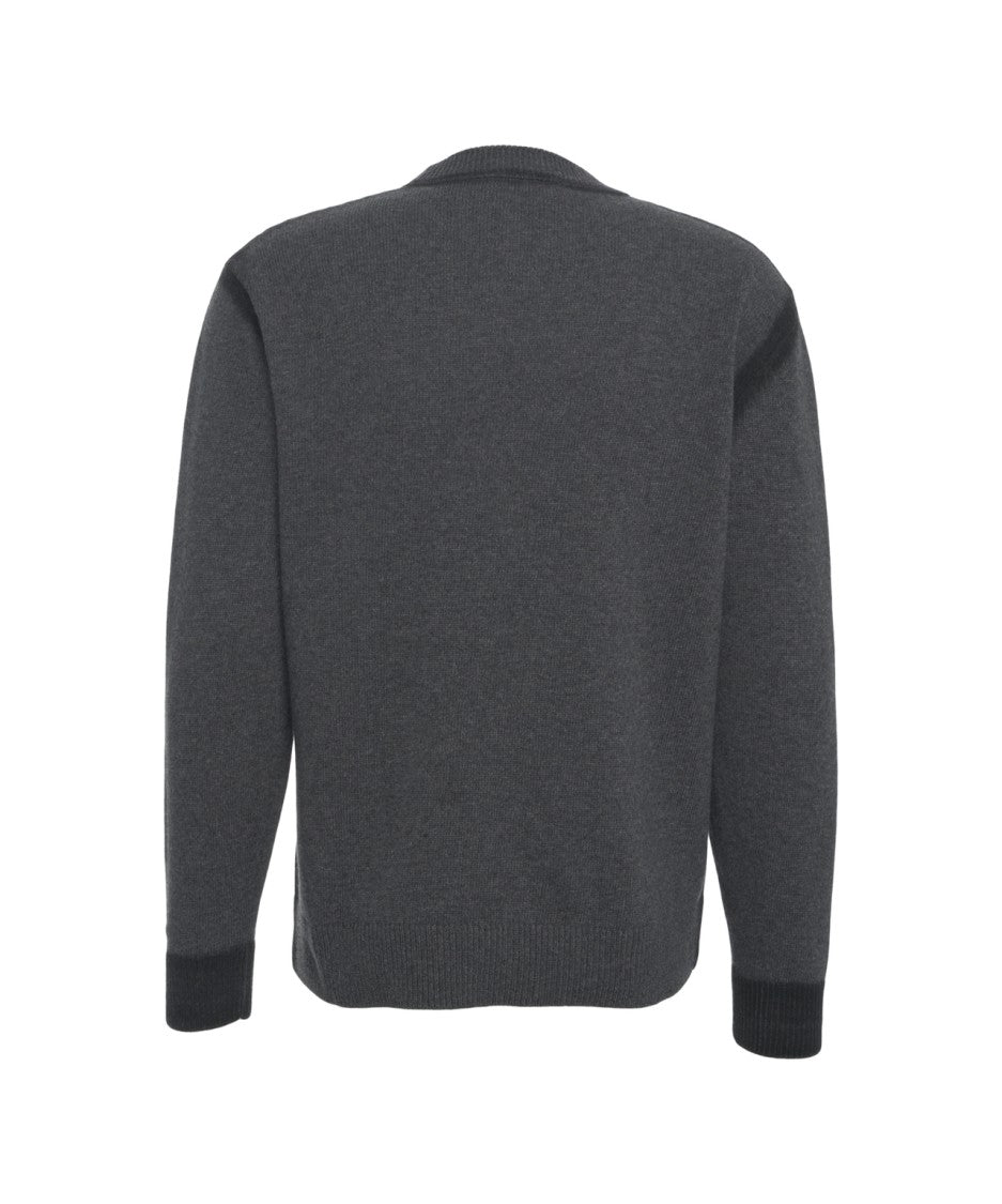 Atomo Factory Comfort Fit Crew-Neck Sweater With Ribbed Details