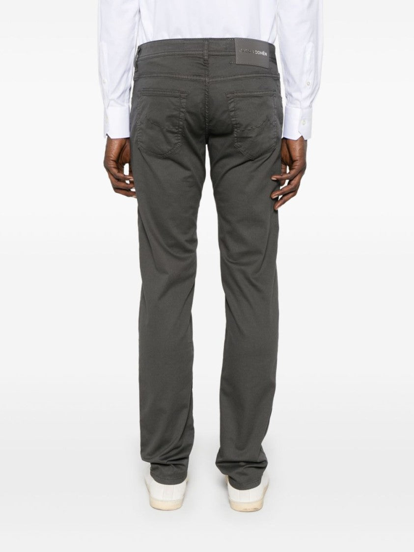 Jacob Cohen Tailored Charcoal Grey Jeans With Classic Five-Pocket Design